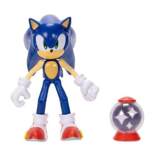 Sonic The Hedgehog 4 Inch Figure - Sonic With Invincible Item Box