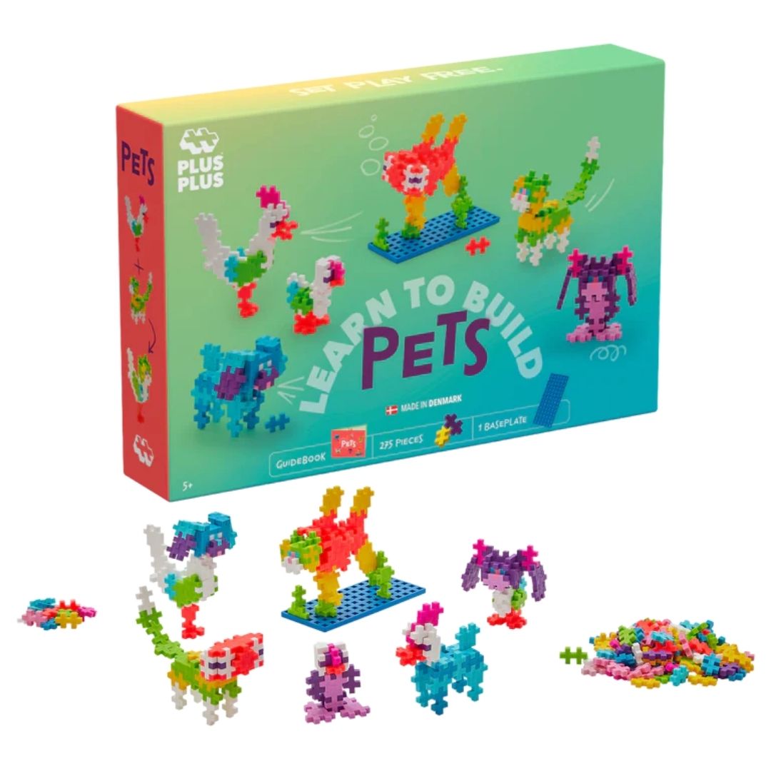 Plus Plus 275 PCS Learn To Build Pets