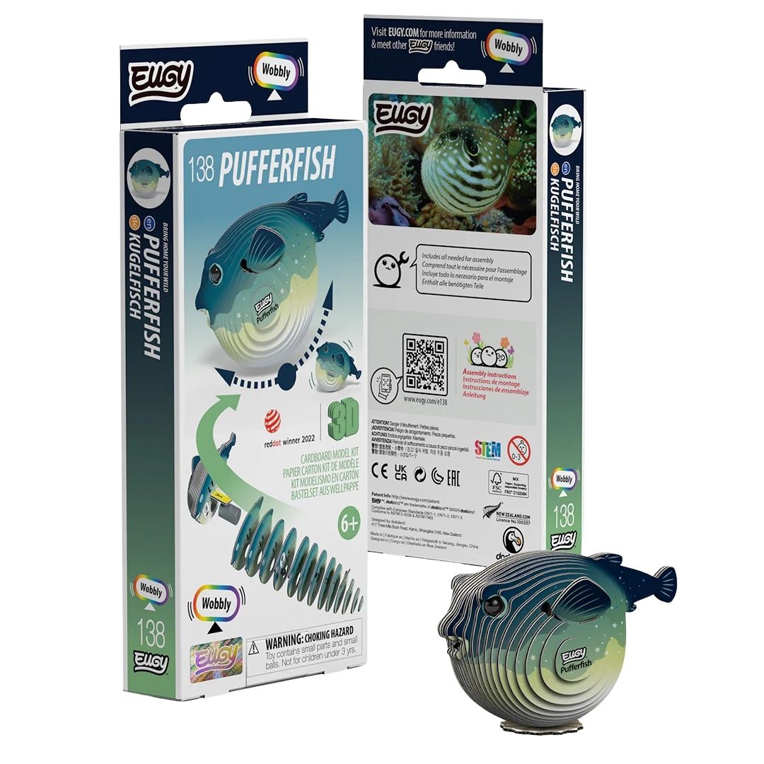 Eugy 3D Model 138 Pufferfish