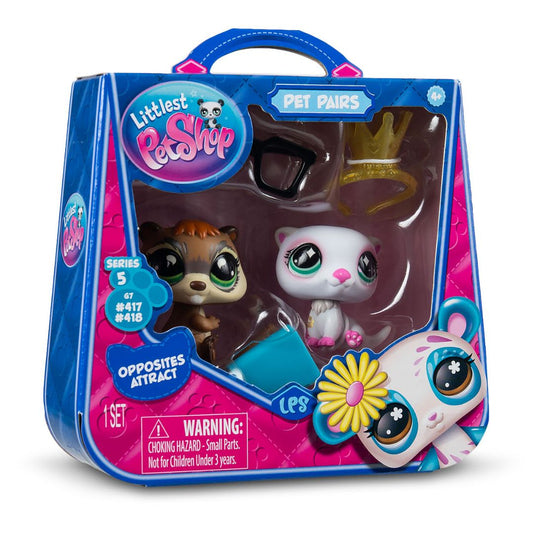 Bandai - Littlest Pet Shop - La Grande Maison Des Pet Shop - Estuche de Juego con 2 Pet Shop Bandai - Littlest Pet Shop - La Grande Maison Des Pet Shop - Estuche de Juego con 2 Pet Shop