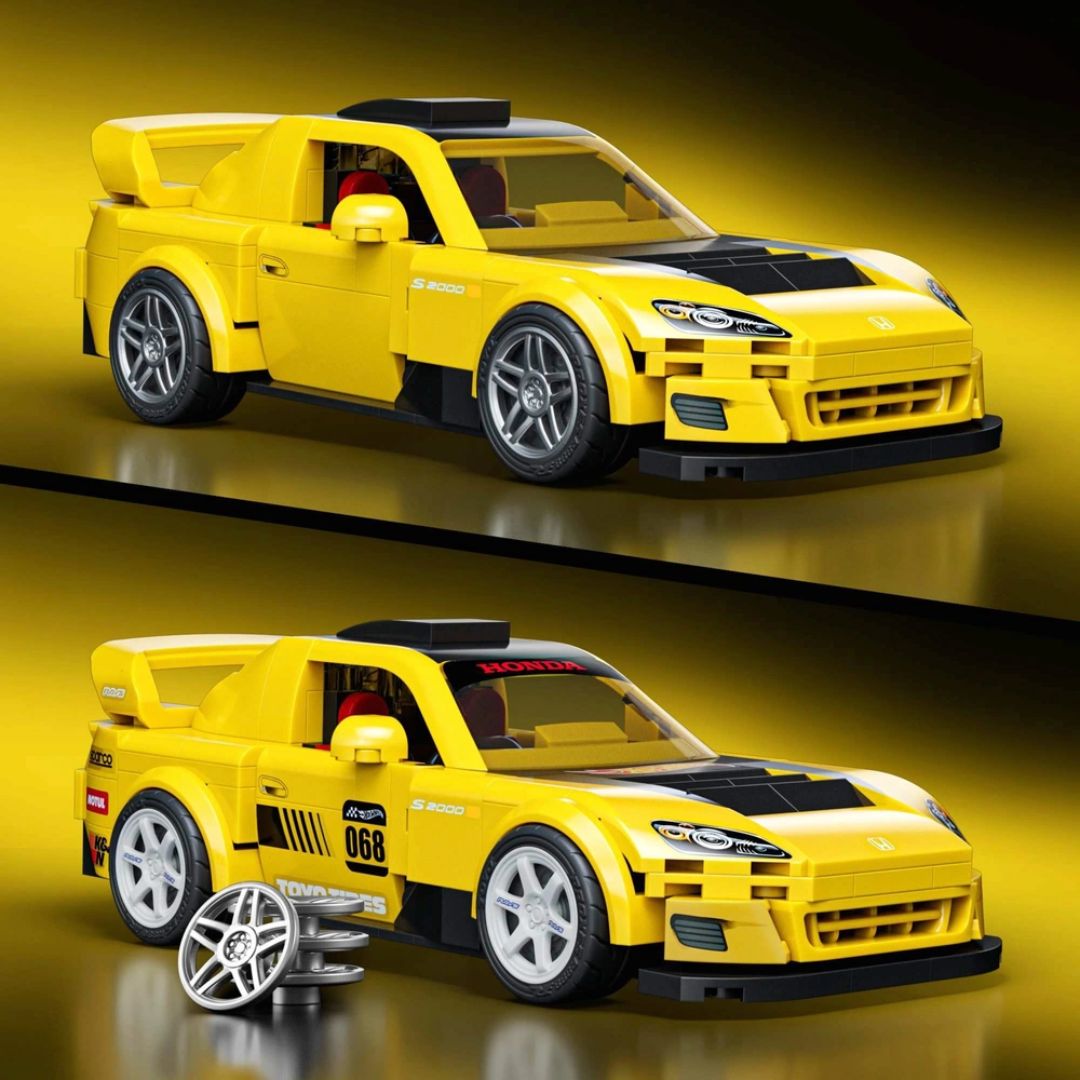 Mattel Brick Shop Hot Wheels Speed Series 07 Honda S2000 Building Set