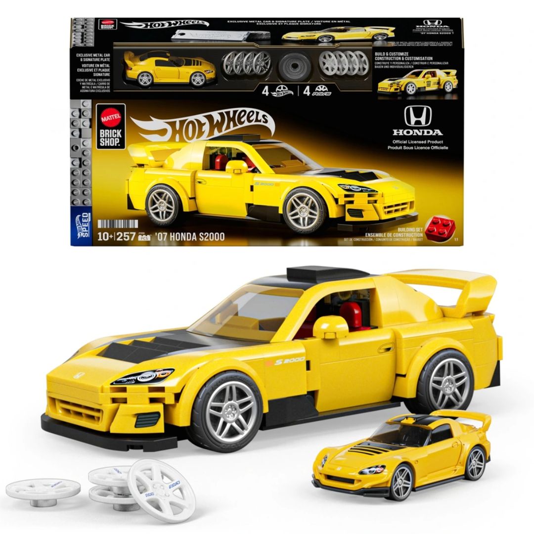 Mattel Brick Shop Hot Wheels Speed Series 07 Honda S2000 Building Set