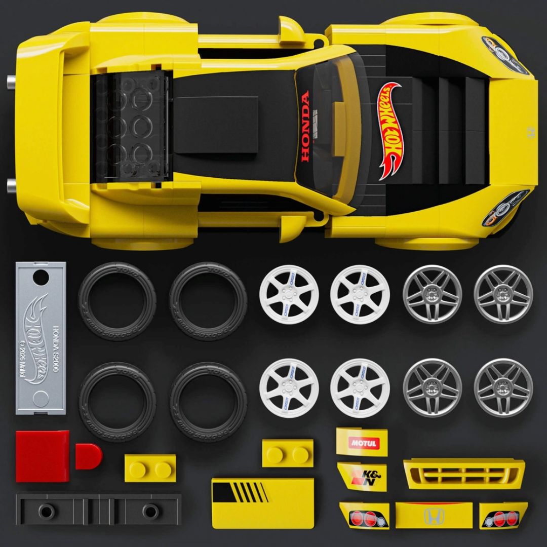 Mattel Brick Shop Hot Wheels Speed Series 07 Honda S2000 Building Set