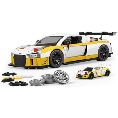 Mattel Brick Shop Hot Wheels Elite Series '15 Audi R8 LMS Building Set