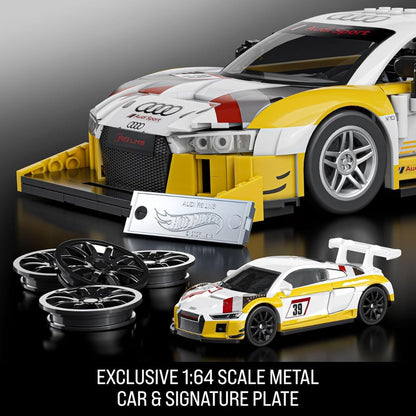 Mattel Brick Shop Hot Wheels Elite Series '15 Audi R8 LMS Building Set