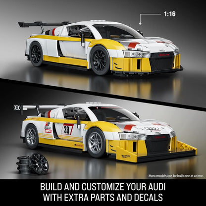 Mattel Brick Shop Hot Wheels Elite Series '15 Audi R8 LMS Building Set