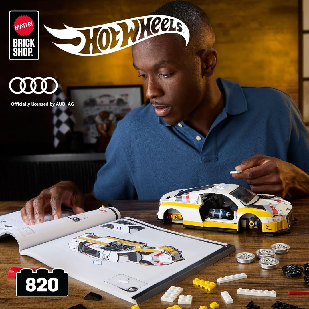 Mattel Brick Shop Hot Wheels Elite Series '15 Audi R8 LMS Building Set