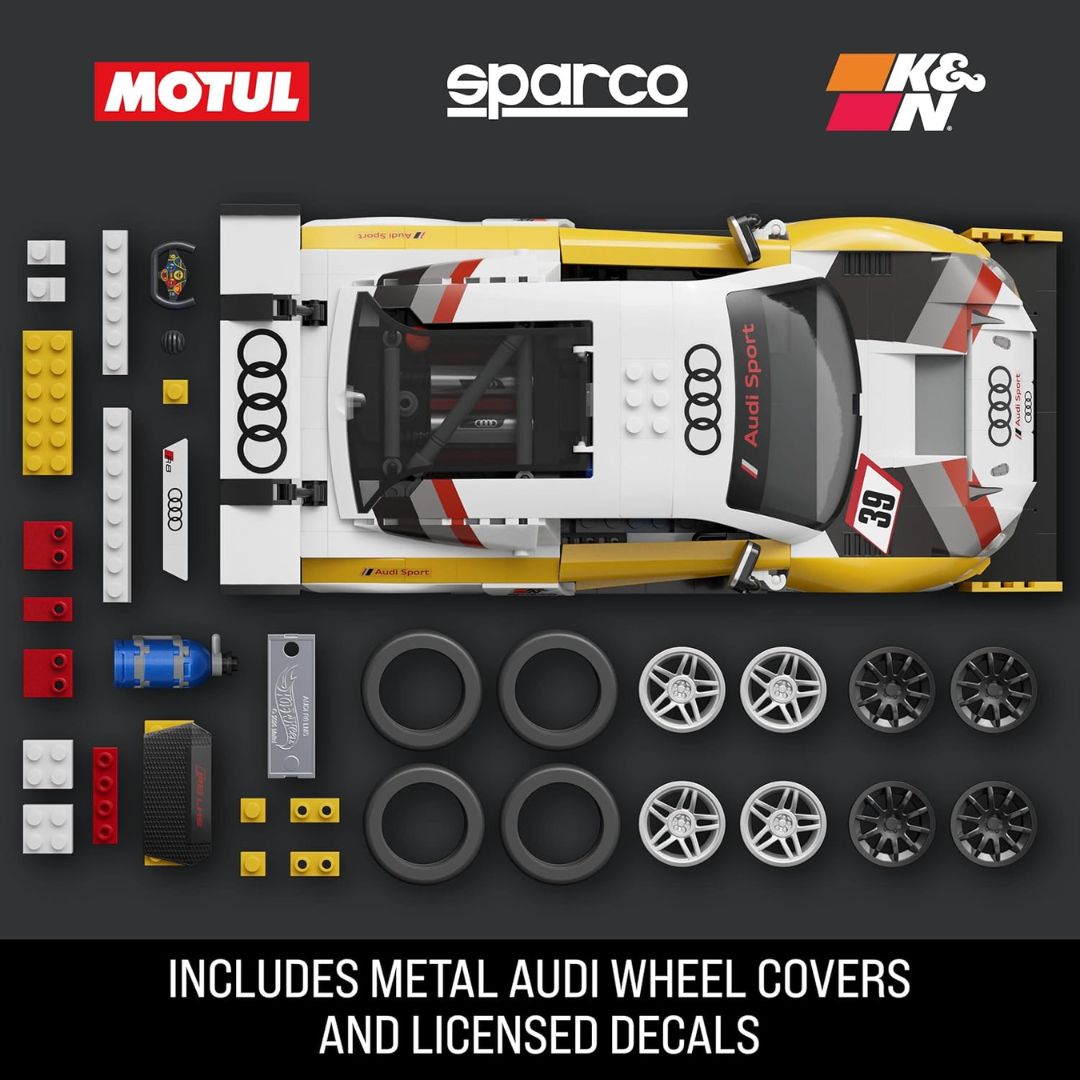 Mattel Brick Shop Hot Wheels Elite Series '15 Audi R8 LMS Building Set