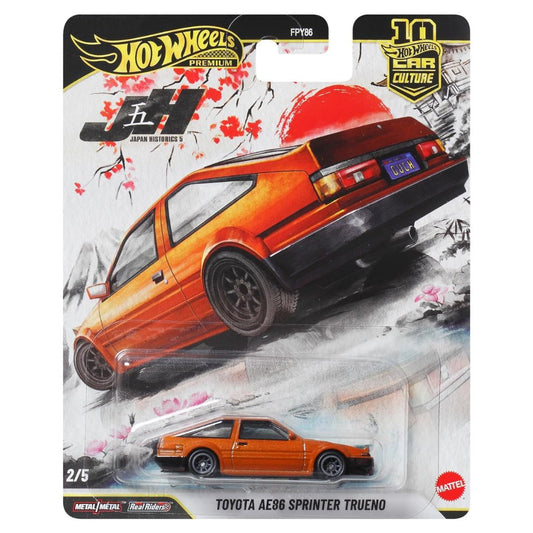 Hot Wheels Premium Car Culture Japan Historics Toyota AE86 Sprinter Trueno