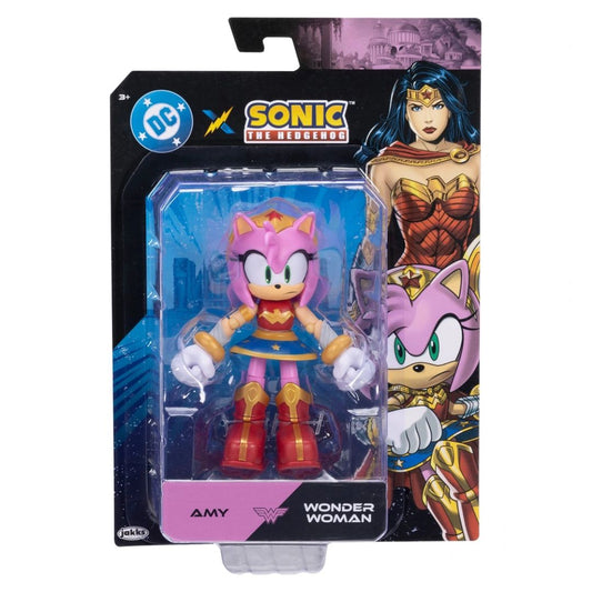 Sonic The Hedgehog x DC Comics 5 Inch Figure - Amy as Wonder Woman