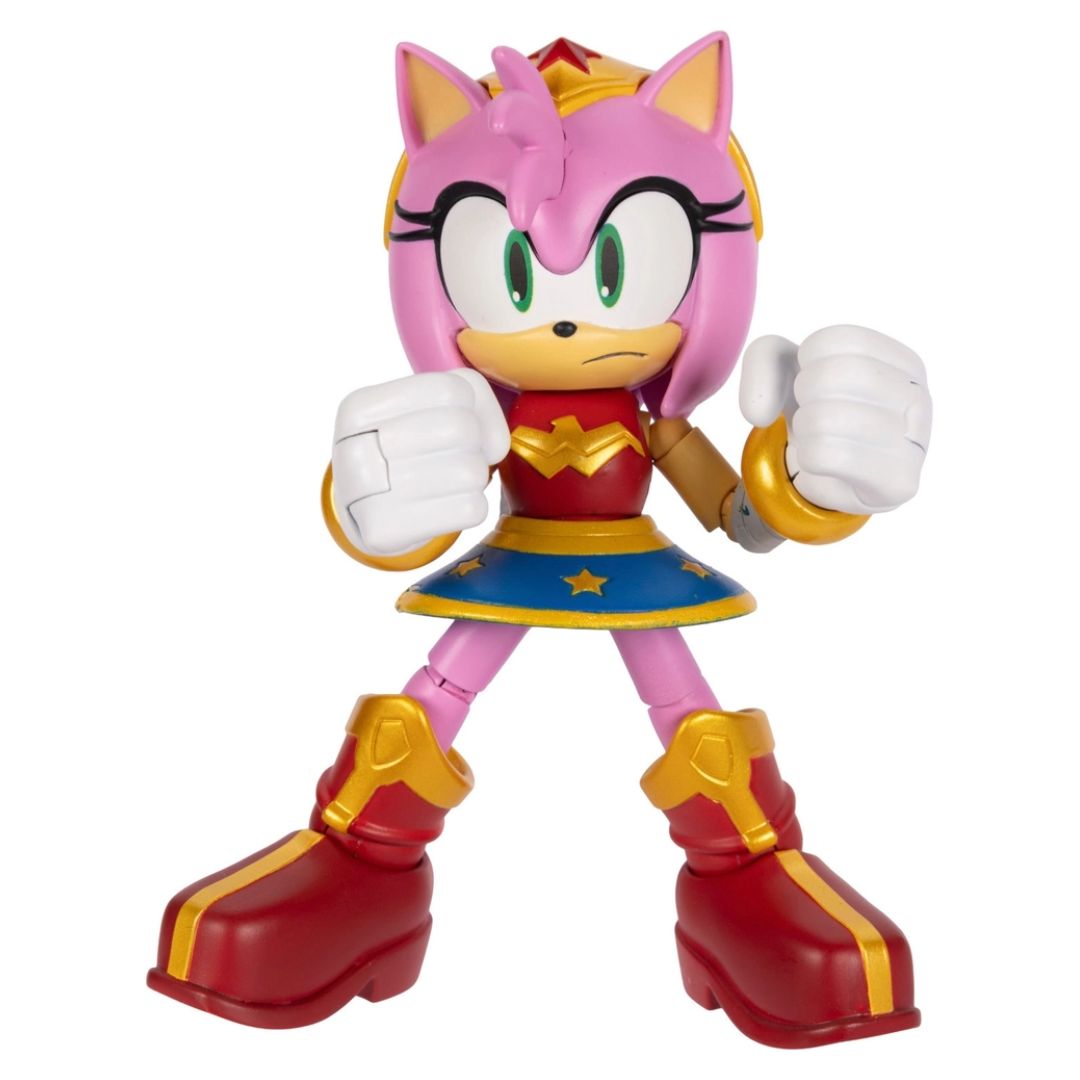 Sonic The Hedgehog x DC Comics 5 Inch Figure - Amy as Wonder Woman