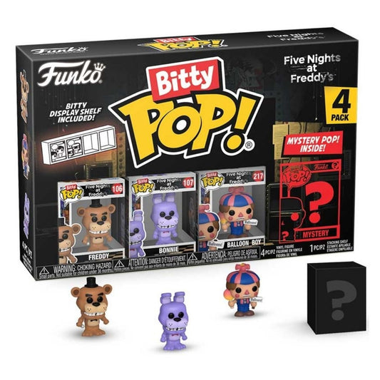 Bitty Pop! Five Nights At Freddy's 4 Pack - Freddy, Bonnie, Balloon Boy, Mystery