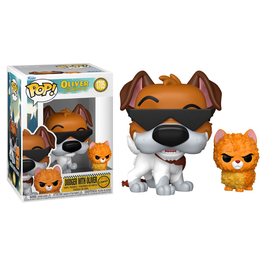Pop! Vinyl - Disney Oliver & Company - Dodger with Oliver 1705 Chase