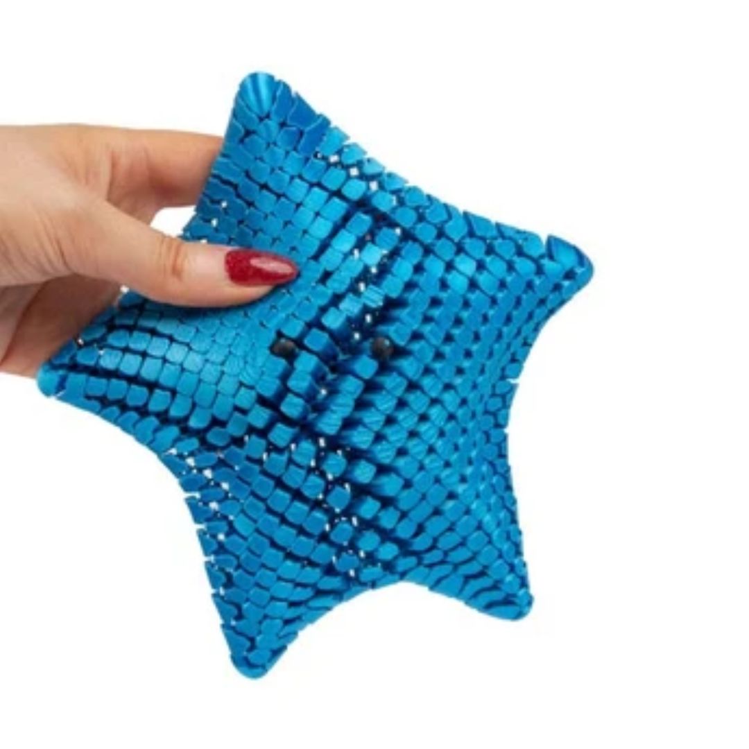Blue 3D Printed Starfish