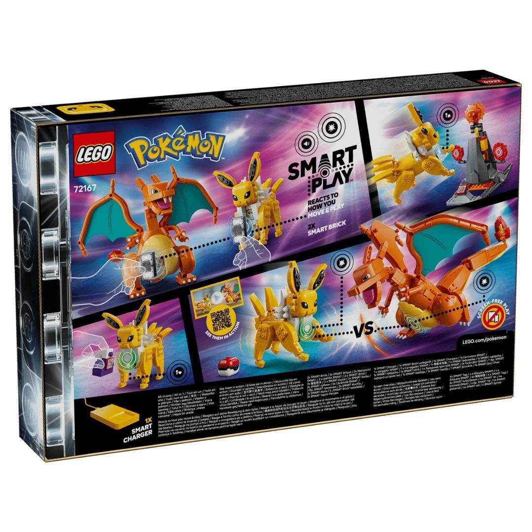 Lego 72167 Pokemon SMART Play Charizard vs. Jolteon Ultimate Battle