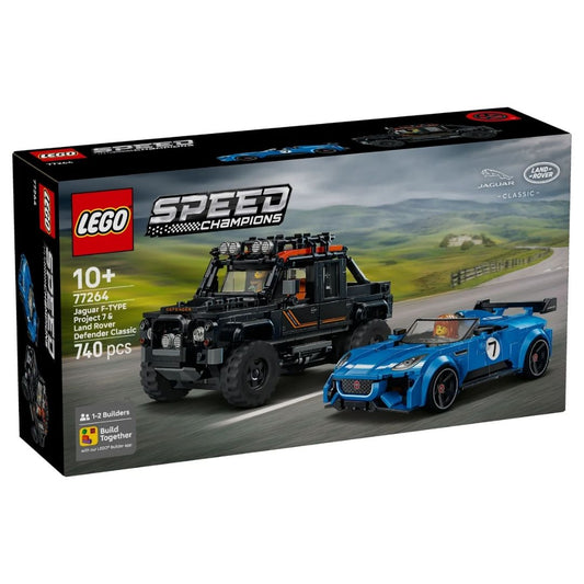 Lego 77264 Speed Champions Jaguar Project 7 & Land Rover Defender