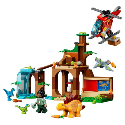 Lego 77981 Jurassic World Velociraptor, Stegosaurus & Pteranodon Rescue