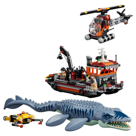 Lego 77983 Jurassic World Mosasaurus Dinosaur Boat Attack