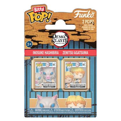 Bitty Pop! Demon Slayer 2 Pack - Inosuke Hashibira and Zenitsu Agatsuma