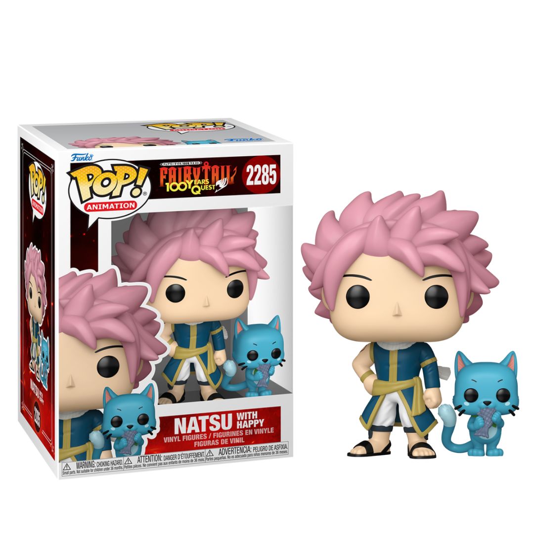 Pop! Vinyl - Fairy Tail 100 Years Quest - Natsu With Happy 2285