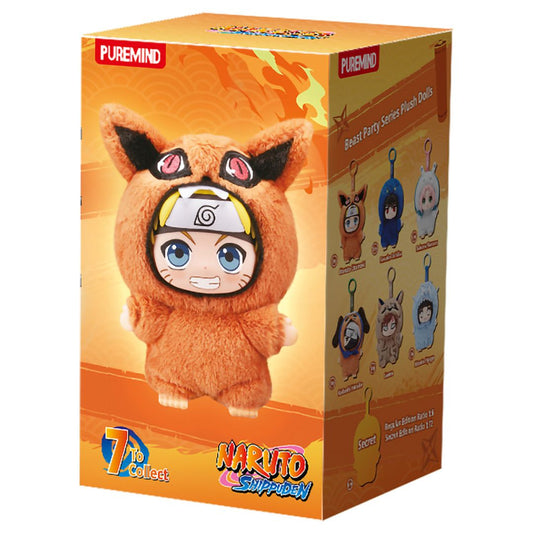 Puremind Naruto Shippuden Beast Party Plush Keychain Blind Box