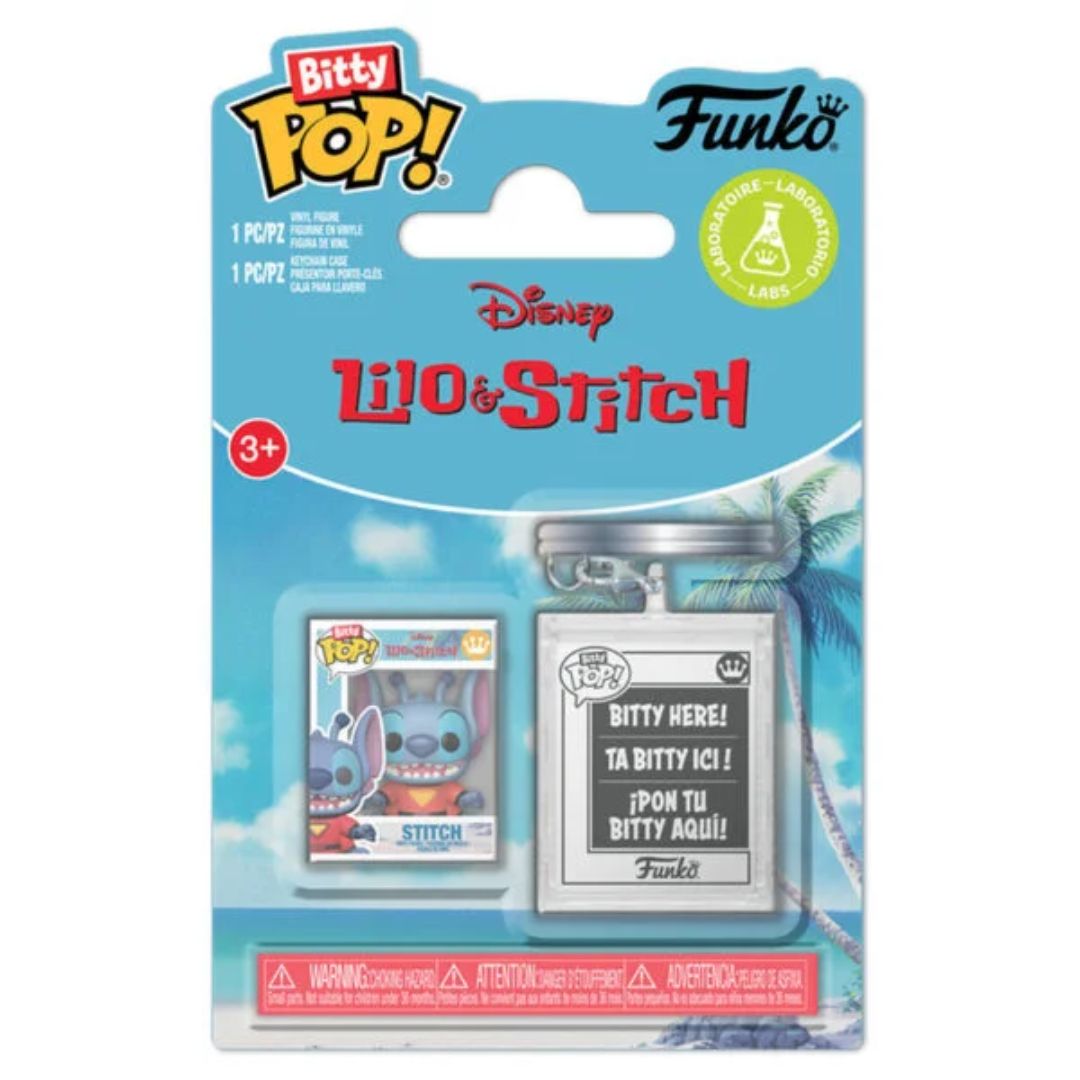 Bitty Pop! Lilo & Stitch Stitch With Keychain case