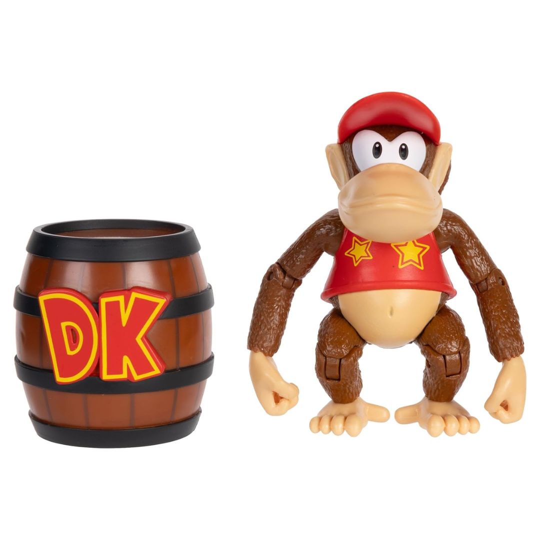 Nintendo Donkey Kong 4" Diddy Kong with DK Barrel