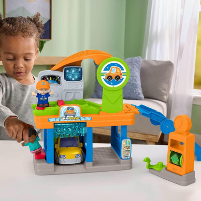 Fisher Price Little People Fillin' Fun Service Station Playset