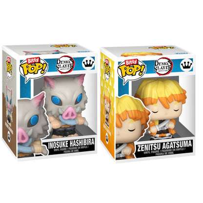 Bitty Pop! Demon Slayer 2 Pack - Inosuke Hashibira and Zenitsu Agatsuma