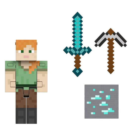 Minecraft Diamond Level Alex Figure