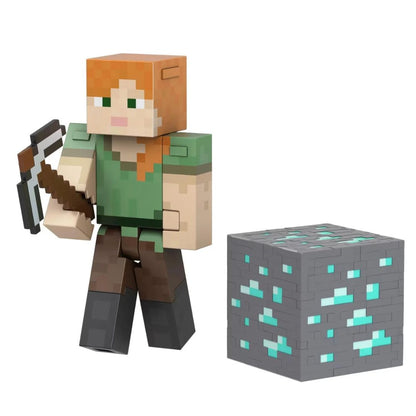 Minecraft Diamond Level Alex Figure