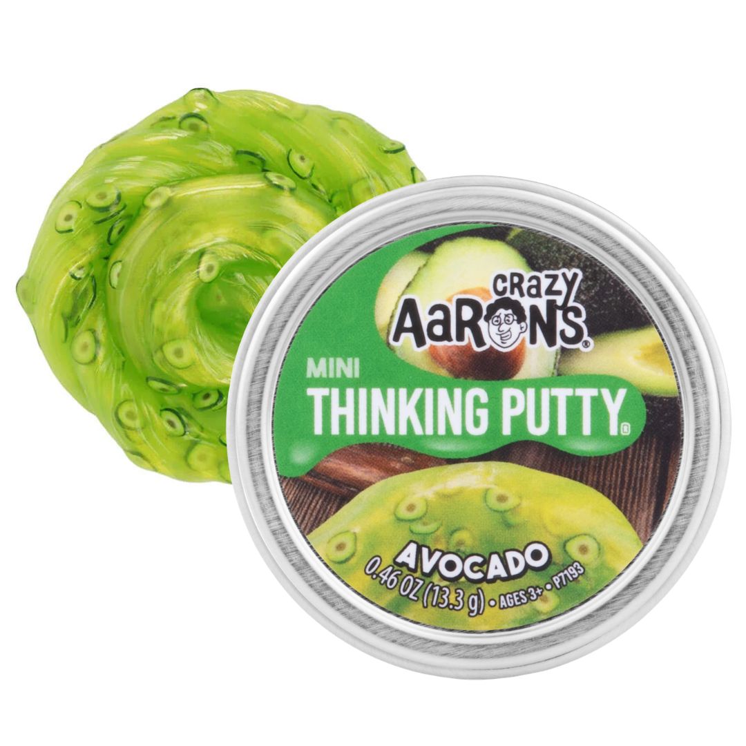Crazy Aaron's Thinking Putty Avocado Mini Tin
