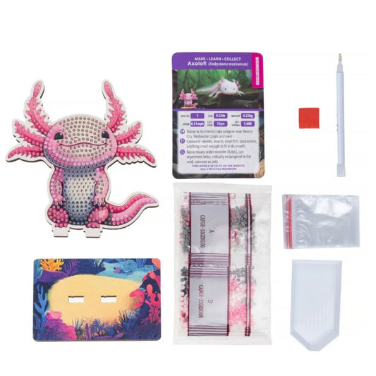 Crystal Art Wildlife Buddies Misunderstood Series 7 - Axolotl