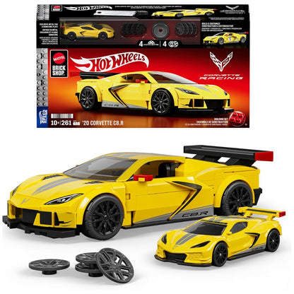 Mattel Brick Shop Hot Wheels Speed Series '20 Corvette C8.R Building Set