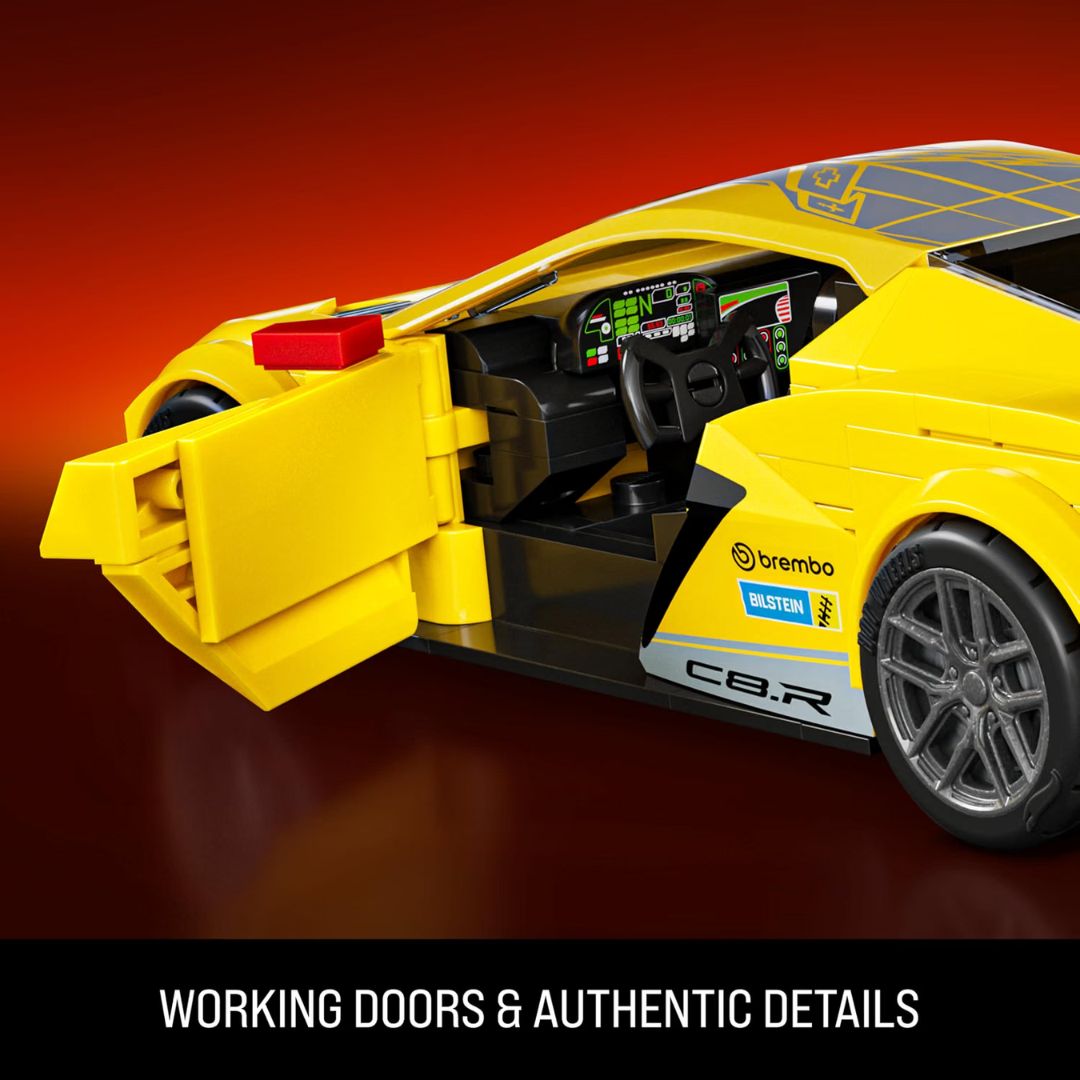 Mattel Brick Shop Hot Wheels Speed Series '20 Corvette C8.R Building Set