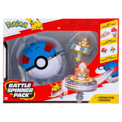 Pokemon Battle Spinner Pack - Growlithe with Great Ball