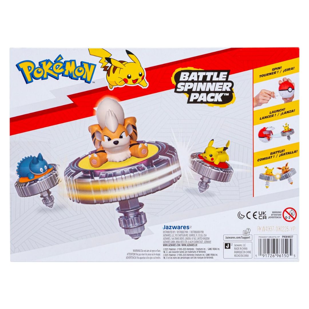 Pokemon Battle Spinner Pack - Growlithe with Great Ball