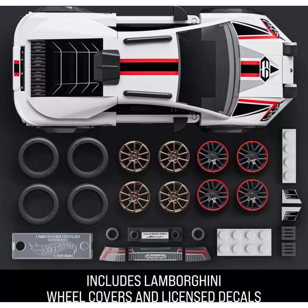 Mattel Brick Shop Hot Wheels Speed Series Lamborghini Huracan Sterrato Building Set