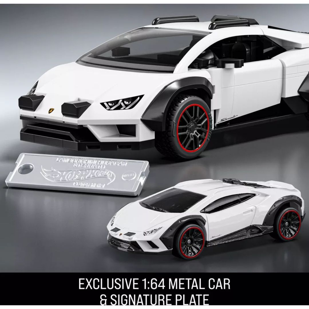 Mattel Brick Shop Hot Wheels Speed Series Lamborghini Huracan Sterrato Building Set