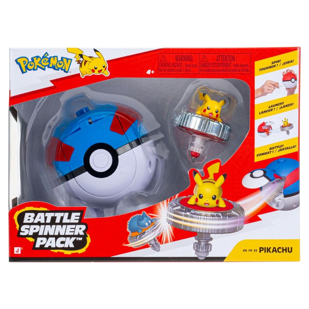 Pokemon Battle Spinner Pack - Pikachu with Great Ball