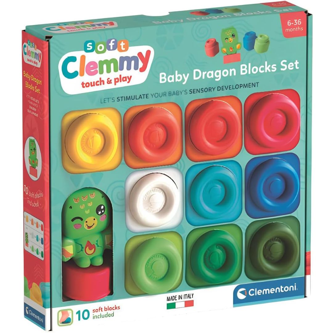Clementoni Clemmy Baby Dragon Blocks Set
