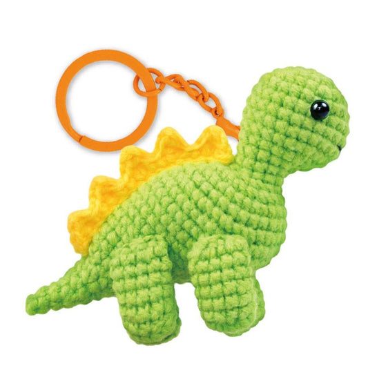 Crochet Keychain Crafting Kit - Baby Stegosaur