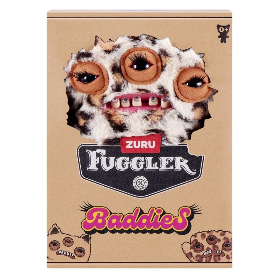 Fuggler Baddies Annoyed Alien (Leopard Print) Plush