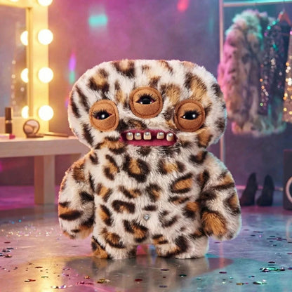 Fuggler Baddies Annoyed Alien (Leopard Print) Plush