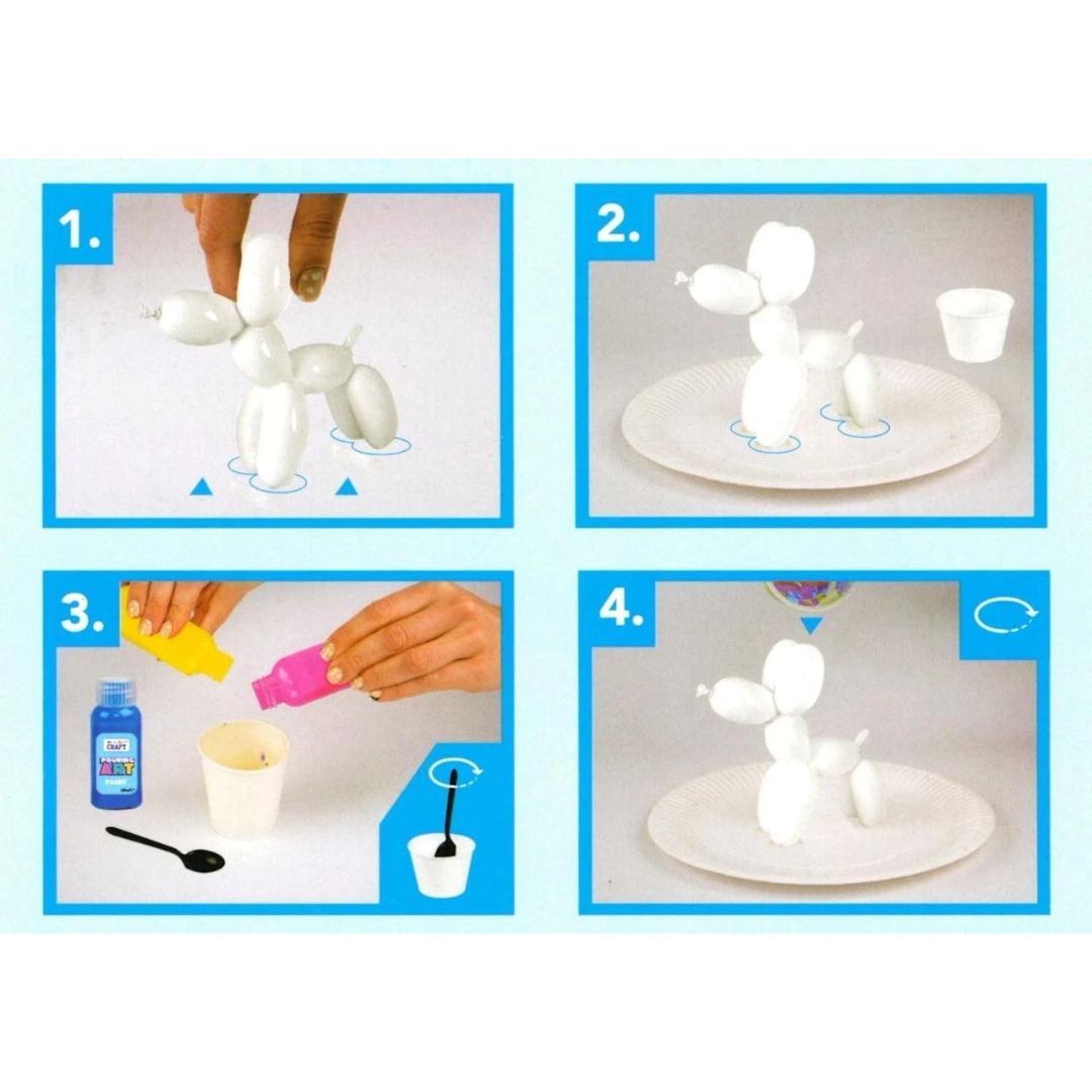 Project Craft Marble Pour Balloon Dog