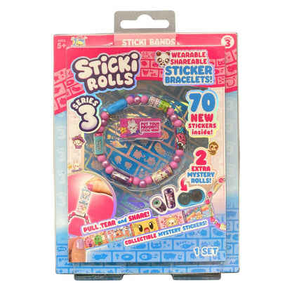 Sticki Rolls Sticki Bands Series 3 Bright Pink