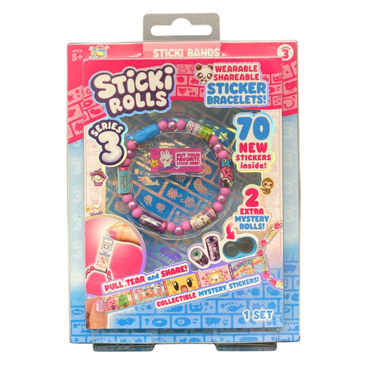 Sticki Rolls Sticki Bands Series 3 Bright Pink