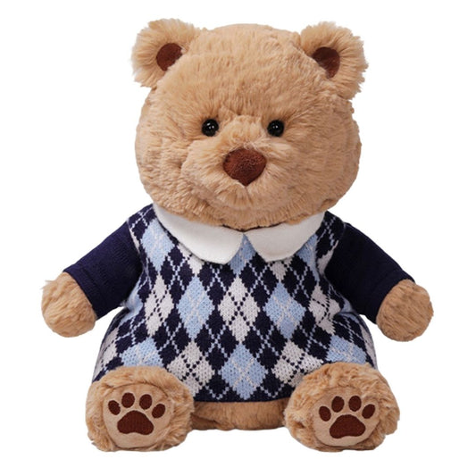 McHugs Argyle Sweater Raffles Bear 25cm Plush