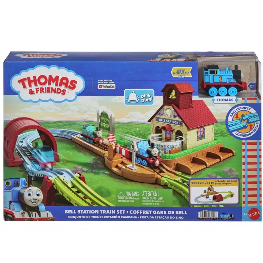Thomas & Friends Diecast Bell Station With Thomas Playset