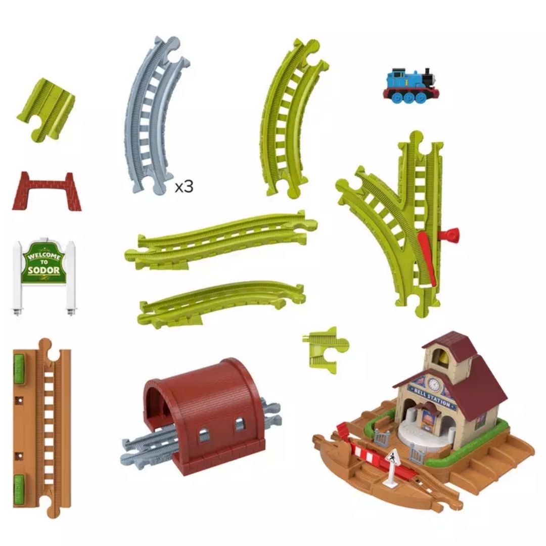 Thomas & Friends Diecast Bell Station With Thomas Playset